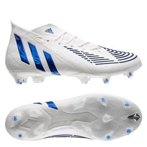 adidas predator edge + fg diamond edge - wit/donkerblauw